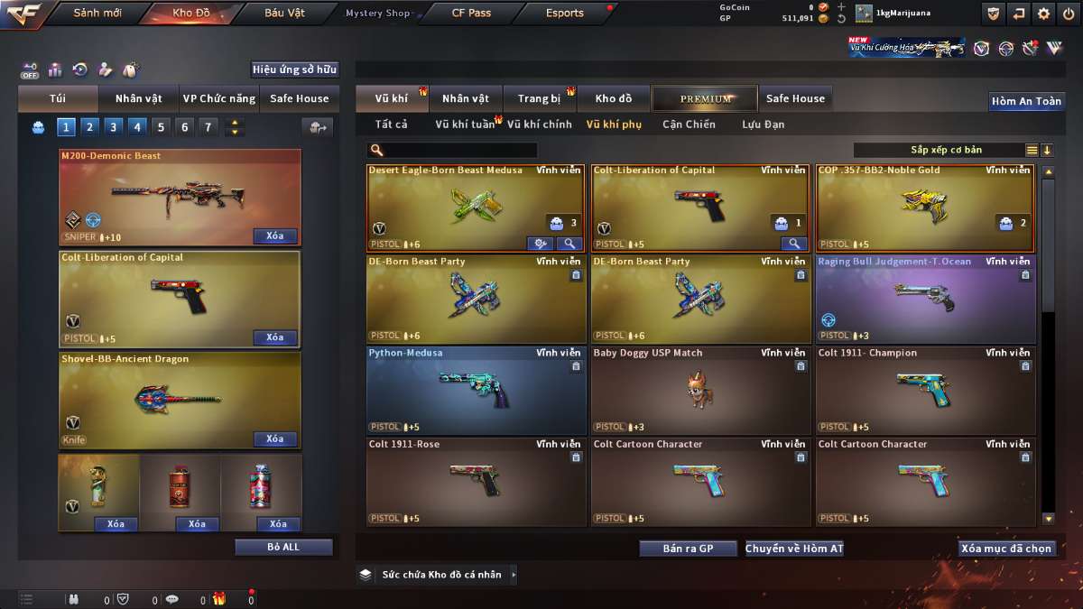 shop acc cf uy tin gia re